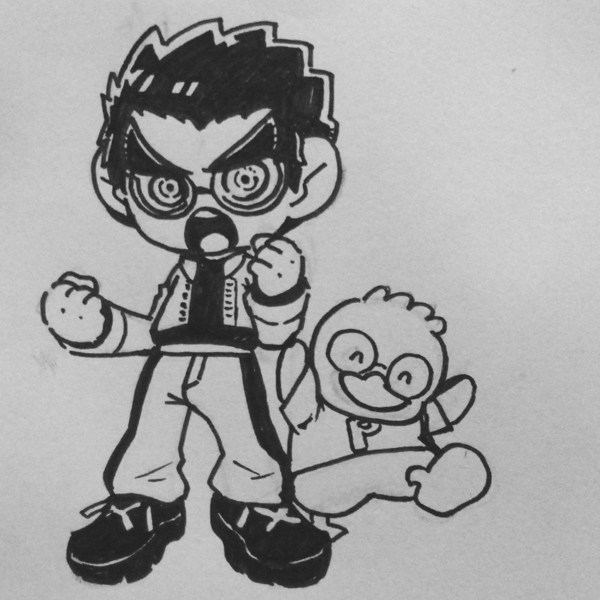 83garasu310's tweet photo. というわけで描いた訳でありますよ
うーん可愛い…
別のコラボのデザインないかなーと思って見てたら
他のサンリオコラボの時も
ペックルとコンビだったのね…😊 https://t.co/F2qn3H7Bfu