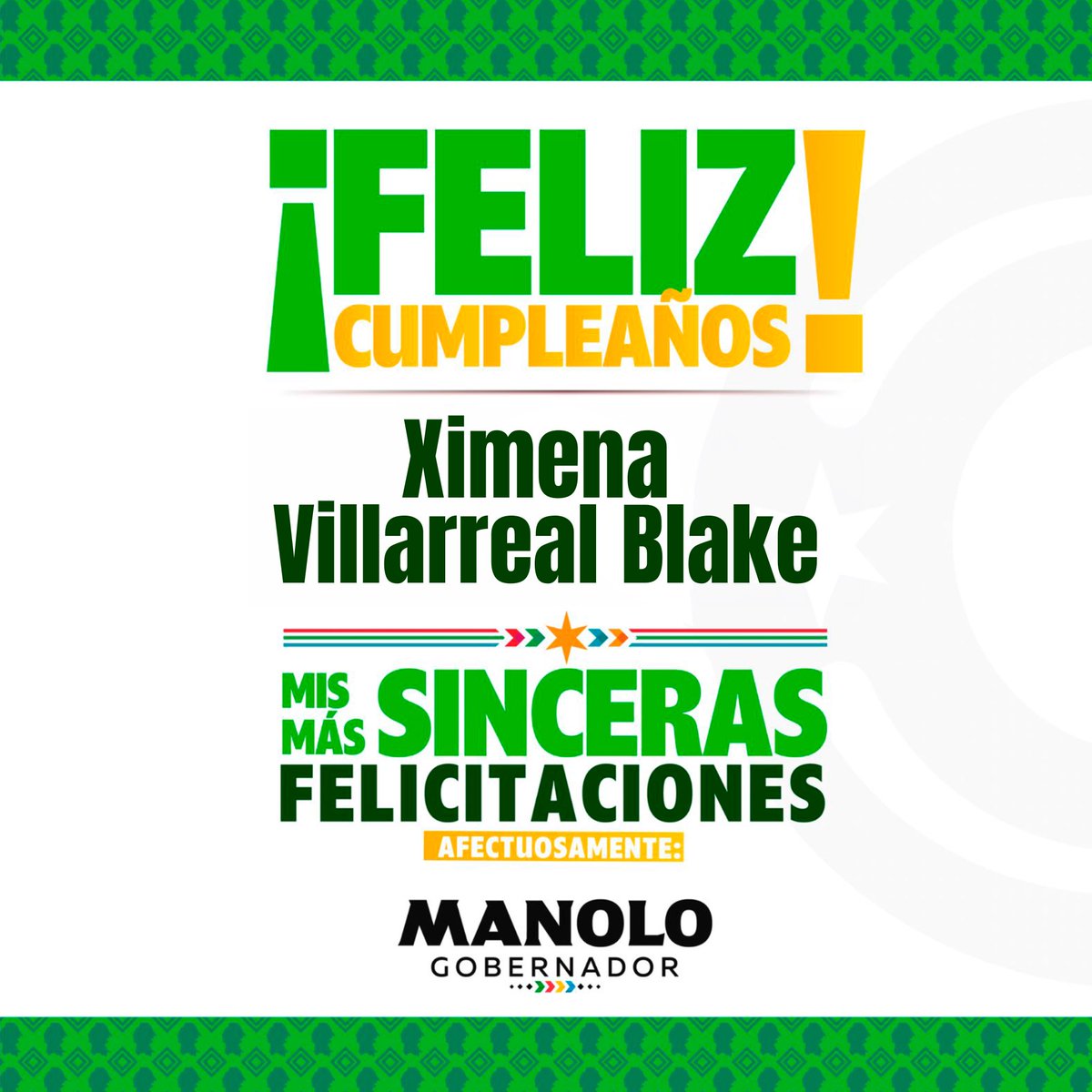 manolojim's tweet photo. ¡Que la pases muy bien estimada Ximena, un fuerte abrazo! https://t.co/FOIM0Q6vHJ