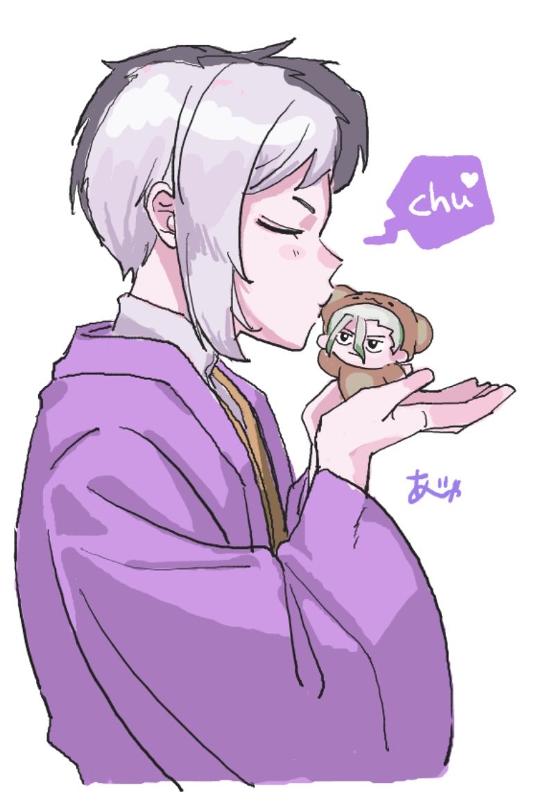 aja_66's tweet photo. 本質さんのこうもりげち絵チャに参加していました〜　※千ゲ要素があります https://t.co/KT2yRc4vaN