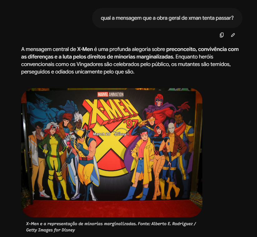 YGRsGG23's tweet photo. @CasmurroT30458 @neitzin @CassioGabrielx Kkkkkk, não conseguiu entender o arroz com feijão dos X-Men; deve curtir só as cenas de lutinha, certo? https://t.co/sdY7EiDs0L