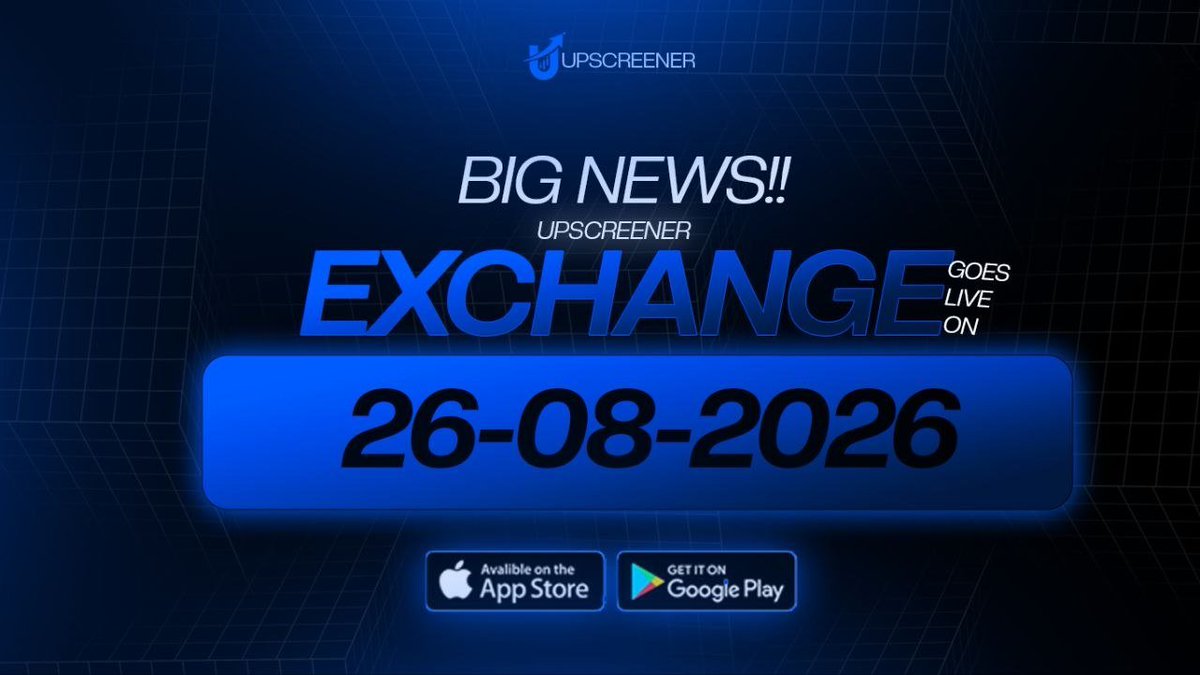 fayazyash7's tweet photo. $UPS Upscreener Exchange Goes Live On 26-08-2026

$UPS To The MOON 🚀 https://t.co/5ILnHPkteF