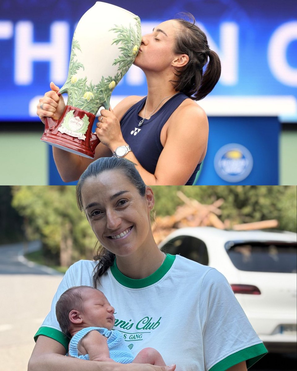 CaroGarcia's tweet photo. 4 years ago, I won Cincinnati.

Today, I’m watching it from home, holding our 2 week old baby in my arms.

And honestly, I wouldn’t change a thing. Every experience, every challenge, every victory and every disappointment led me to where I am today.

But if I could tell my younger self one thing, and share it with all the young players out there, it would be this:

Enjoy the present. Wherever you are.

For most of my career, tennis felt like life or death. Every match, every ranking point, every tournament felt like everything.

Now, with this tiny, fragile newborn in my arms, I realize that tennis was never life or death. It was just tennis.

And I don’t say that in a negative way. Quite the opposite.

Tennis is an incredible gift. It’s something worth dedicating yourself to, working hard for, and making sacrifices for. But at the end of the day, it’s a game, and we should allow ourselves to enjoy it.

I was lucky enough to win some amazing tournaments, including here in Cincinnati, but I didn’t always let myself fully appreciate those moments. I was already thinking about the next goal, the next challenge, the next tournament.

If I could do it all over again, every time I won a title, no matter how big or small, I would allow myself a few days (or even weeks) to slow down, celebrate, be proud, and truly enjoy the journey.

So if you’re reading this and you’re still on tour, remember this:

A few months after you retire, you won’t regret not achieving one specific thing. You’ll know you gave everything you had.

But what you might regret is not enjoying the ride enough.

Being ambitious, wanting more, and chasing your dreams are not incompatible with celebrating your achievements and being proud of yourself.

Actually, I think they go hand in hand.

Good luck to all the finalists in Cincinnati (specially to @ArthurFils!). I can’t wait to be back next year… recording episodes this time 😉