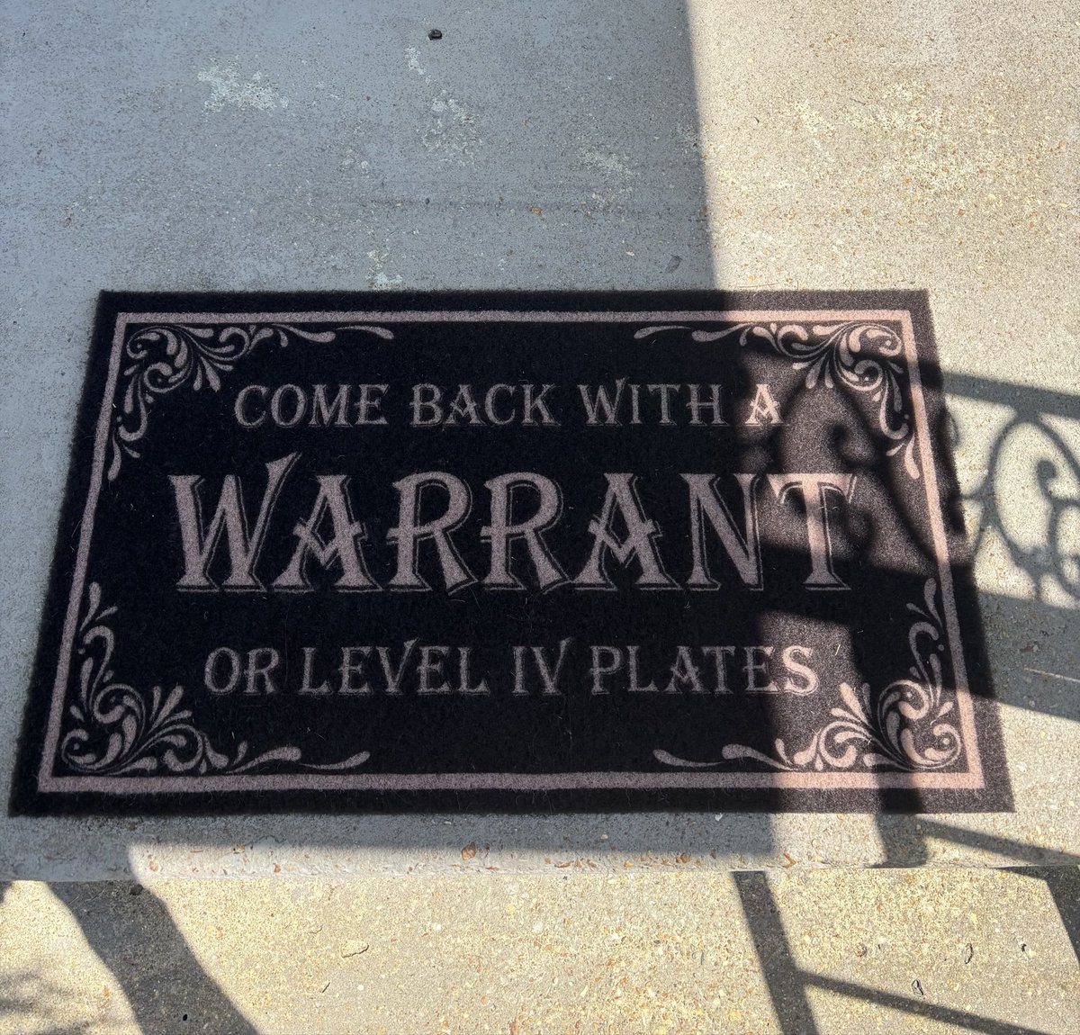Alexisfire91's tweet photo. Do yall like our new doormat? 🥰 https://t.co/JdZIoUGQNZ