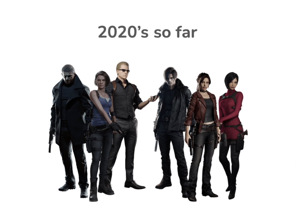 immalkwalahi's tweet photo. Resident Evil Characters through each decade. Which era was your favorite? https://t.co/Aqb5WlkIUL