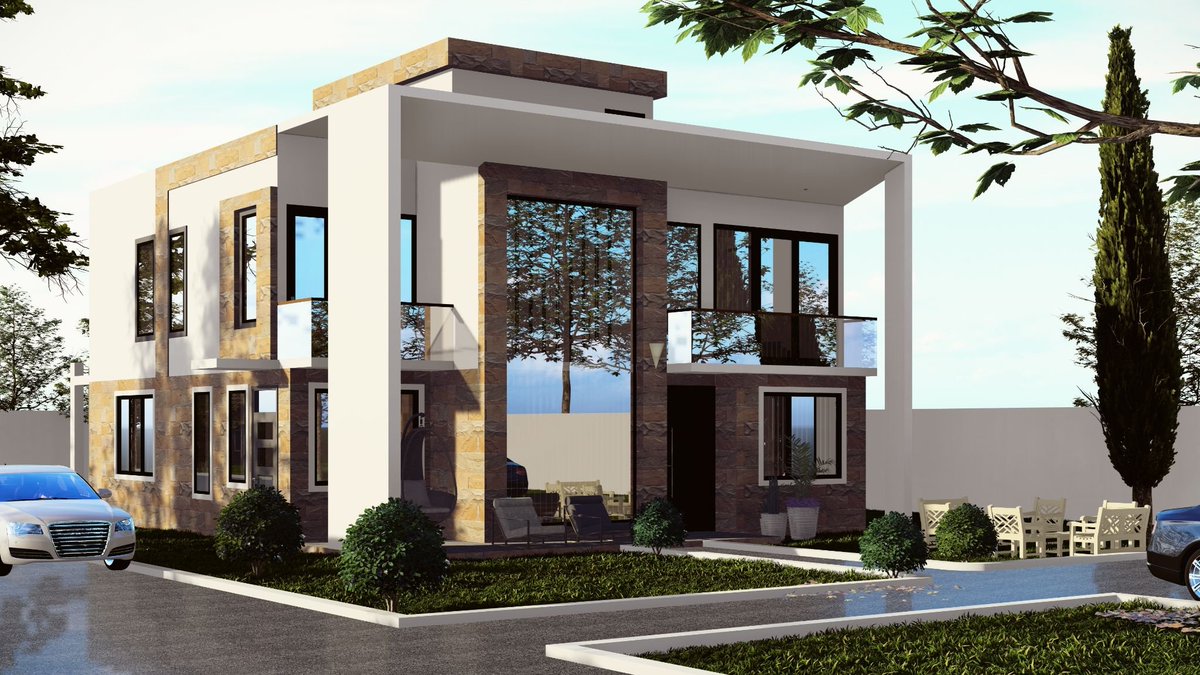 Artik_Studio5's tweet photo. A modern 4-bedroom maisonette in Malaa designed for light, space, and comfort.
It features large sill-height windows and sliding doors for maximum natural lighting and ventilation.
The layout includes a spacious family room as the central living area.
Balconies extend the bedrooms, adding private outdoor spaces and a contemporary feel.
29w
