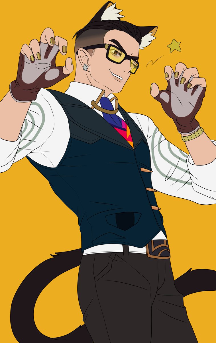 FailedSix's tweet photo. Confident kitty boy

#ValorantArt #Chamber #valorantChamber 

  If you like my art please consider supporting me - https://t.co/mJf1ySOF2Y https://t.co/6vhQfGEbWp