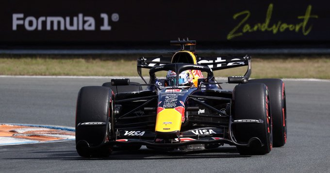 Europe_9Now's tweet photo. Zandvoort bows out in style after its ‘Final Lap’ Dutch GP party. Iconic seaside track says goodbye to F1 after five unforgettable years of Orange Army magic. #DutchGP #Zandvoort #F1 #FinalLap https://t.co/aIVvI8OFd3