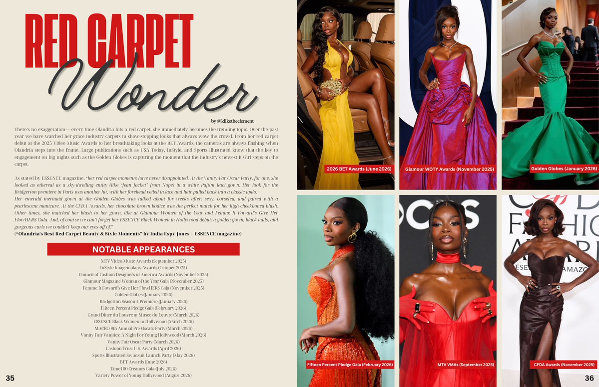 olafanzine's tweet photo. Olandria’s BET Awards look was so iconic that we HAD to highlight it in the Red Carpet spread in our first issue of Ola Fanzine!

The digital fanzine will drop FRIDAY August 28th at 12PM EST 🎀💕

#OlandriaxBETVlog https://t.co/FfqToDtd4N