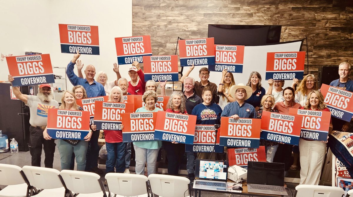 andybiggs4az's tweet photo. There’s only one side with excitement at the grassroots level.

Only one side organizing and getting our voters fired up for November.

That’s why we are going to WIN BIG in November! https://t.co/tqy7exRd6d