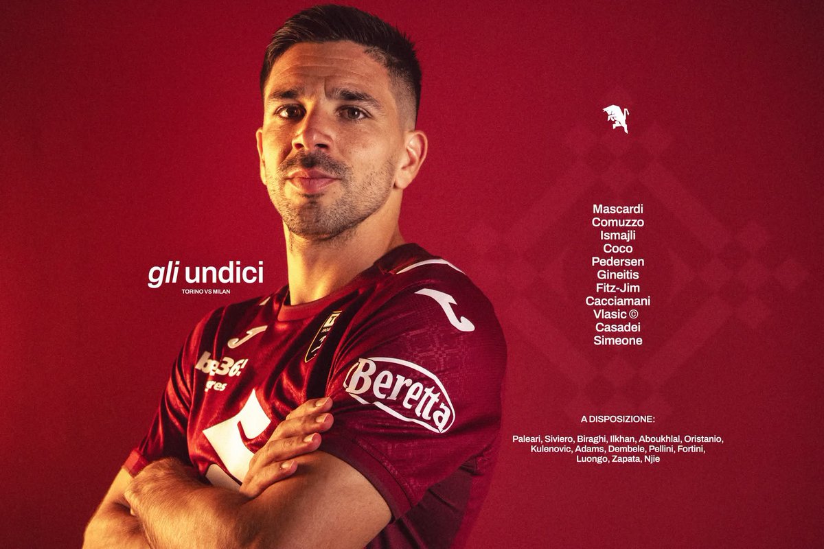 KaliszToro's tweet photo. Sempre Forza Toro.
Czy Mascardi lepszy?
Coco na lewym stoperze? Dobrze, że jest prawy. Fitz-Jim i Cacciamani mają dać napęd i zabezpieczyć środek. Zobaczymy. Odejście Obradora i Maripana to moim zdaniem osłabienia. Casadei ostatnio gra wyżej. Nie wiem czy to wypali.
#włoskarobota https://t.co/lE6knFQGws
