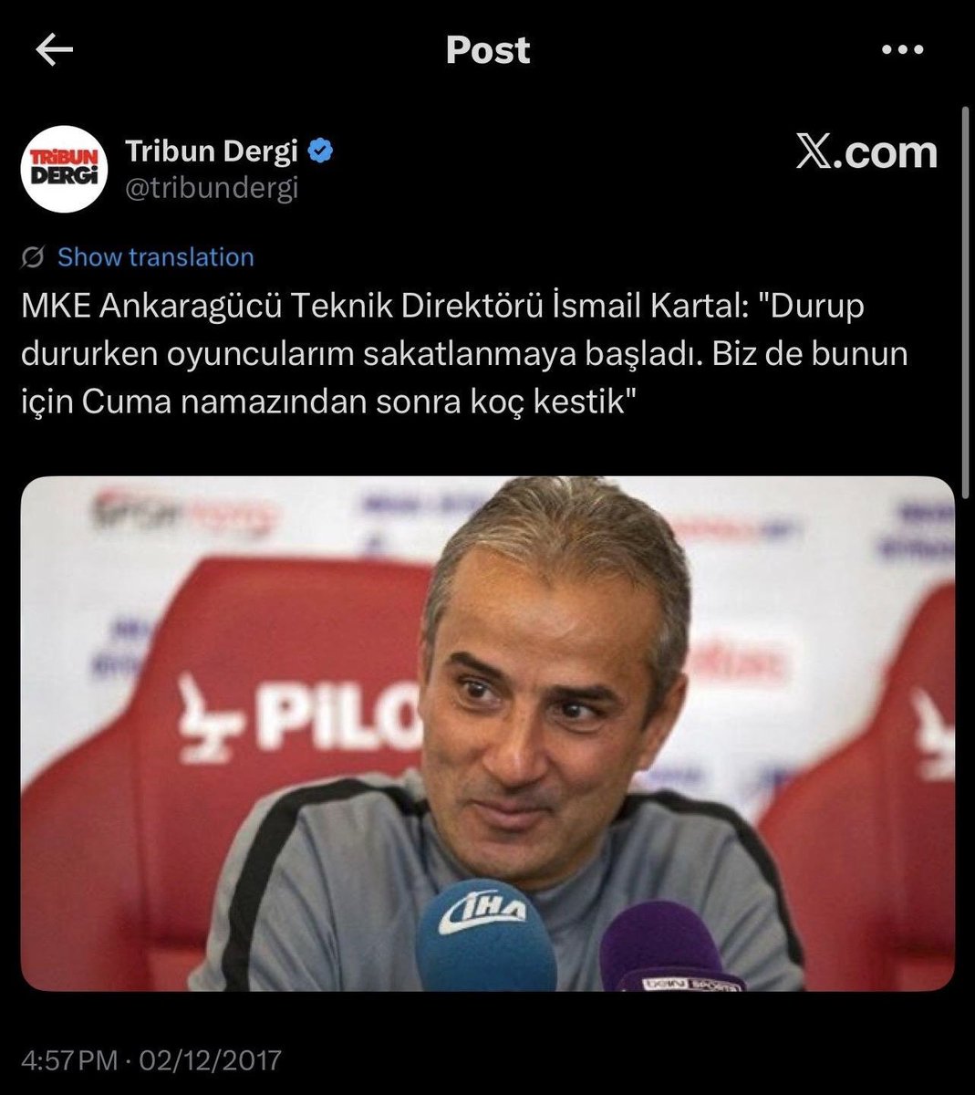 diclefenerr's tweet photo. Gittiği her takımda sakatlık sorunu yaşayan İsmail Kartal... Ama sorsanız Fenerbahçe’de Asensio hazır değil vs. Bence asıl suç; ilkel antrenman yöntemleri ve ilkel teknik ekipte. https://t.co/nTZQZbnrV7