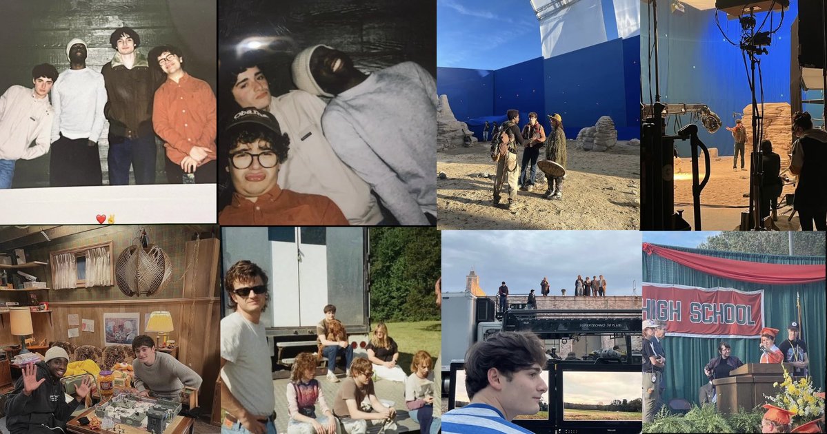 Updates_SThings's tweet photo. New behind the scenes photos from 'STRANGER THINGS 5'! https://t.co/k6MOIBVWlv