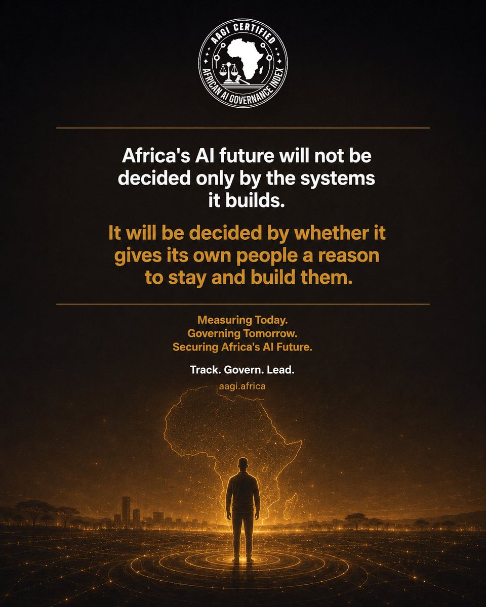 AAGIndex's tweet photo. #Algeria : top implementation score AAGI has tracked. Researchers in the global top 2%. 8 MW of compute to hold it.

#Africa 's AI future won't be decided only by the systems it builds. It'll be decided by whether it gives its people a reason to stay.

#AAGI #AI https://t.co/2BKMEx6e1J