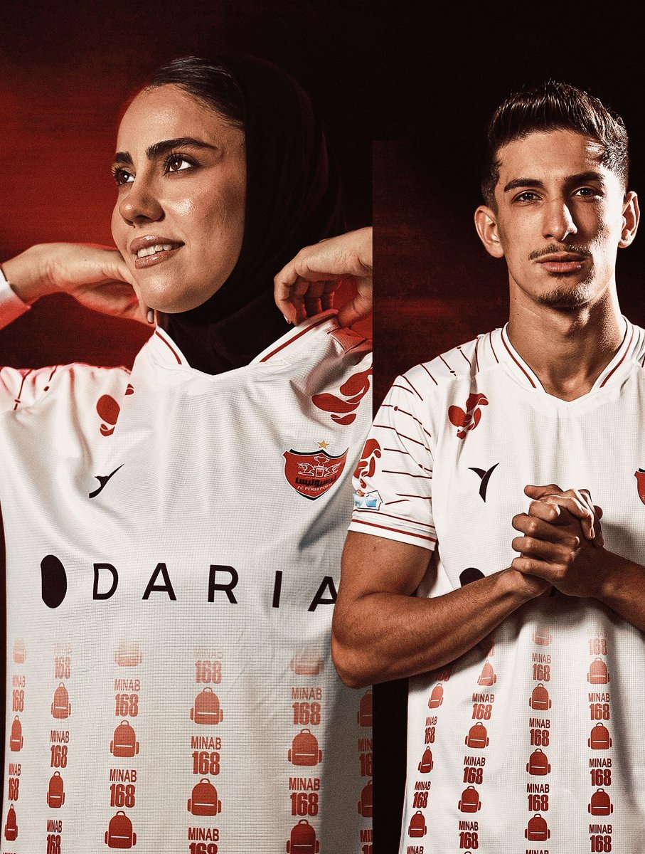 PersepolisFC's tweet photo. ⚪✨ به یاد ۱۶۸ قهرمان میناب 

کیت دوم پرسپولیس، به احترام آنان که برای ایران ماندگار شدند 🙌 https://t.co/bzry7JrVtT