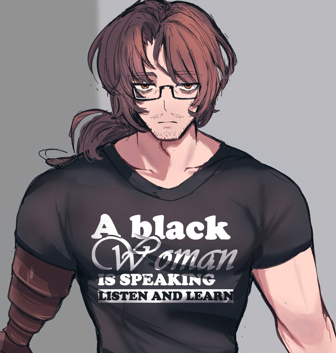 Starfberries's tweet photo. Gave him a nice shirt https://t.co/KSWcU0DzfV