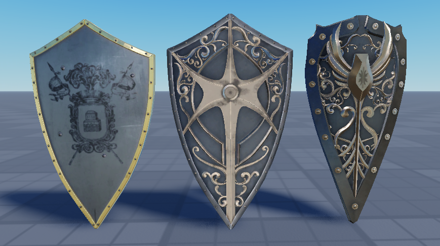 conundruns's tweet photo. Why I haven't been making graphics as much lately is because I've been trying to unrust my modeling skills,  so here's some shields I've been working on for one of my projects. 

#Roblox #RobloxDev #3DModeling https://t.co/S070jR8Sxu