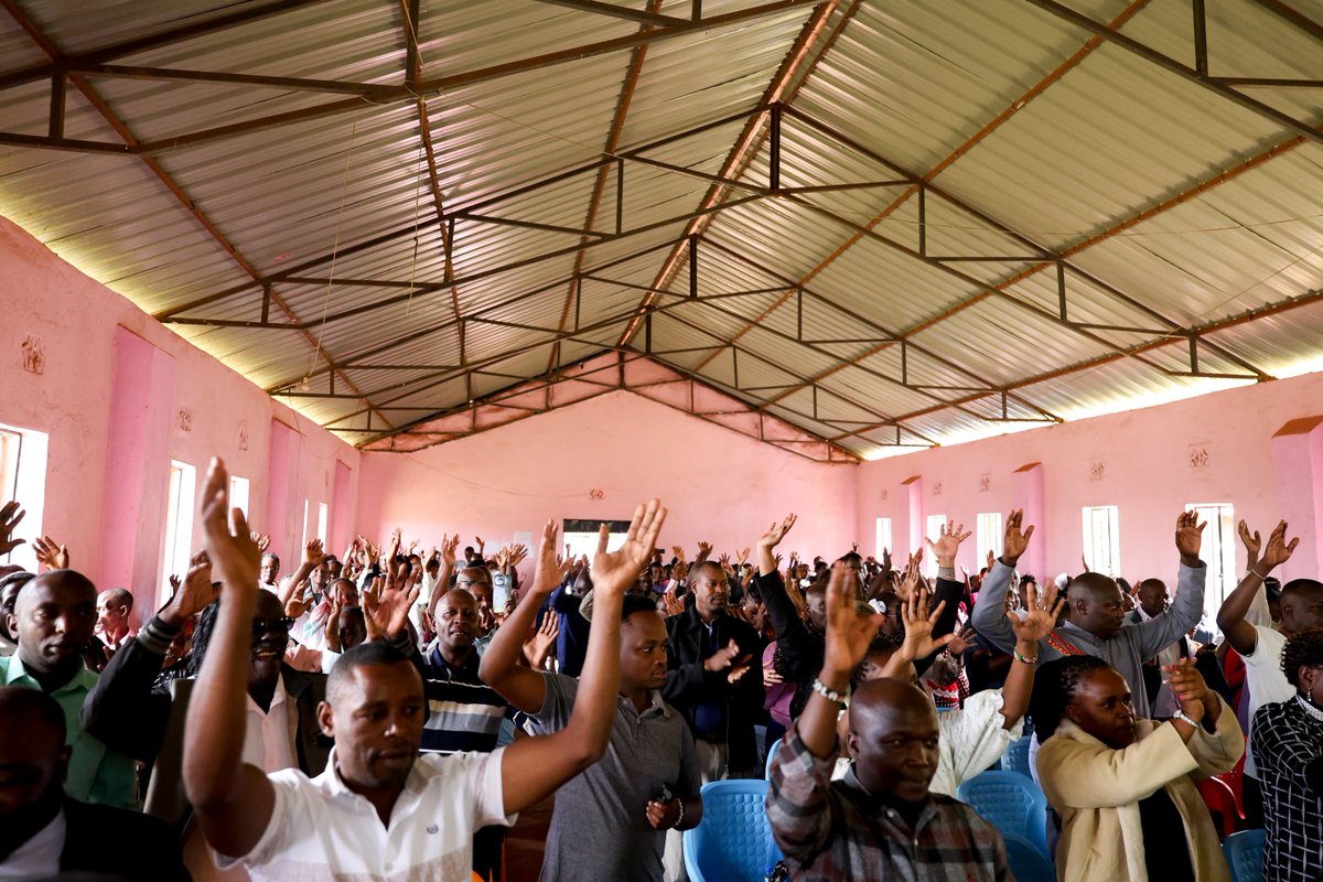 OleItumbi's tweet photo. Kanjuu Full Gospel Church, Gichugu — asante sana for endorsing the vision - THE KIRINYAGA WE WANT.

For too long, Kirinyaga has been an excellent choir, singing songs written by others.

We sang loudly and passionately. Others developed. From PNU, to TNA, to Jubilee and UDA. We sang, others developed.

The Mau Mau Roads programme came, yet Kirinyaga the home to freedom fighters of great repute was largely left out.

The dual carriageway came close to us. Others drive on the development, we take photos.

That must change.

This time, Kirinyaga will not just be in the choir. We will have a seat at the table.

And we will come to that table with our own charter, our roads, our water, our jobs, our farmers, our young people, The Kirinyaga We Want.

To those who imagine they can slogan Kirinyaga into another political arrangement without first answering what Kirinyaga gets in return, something happened today in Gichugu, A movement was born.

We also said thanks together with Maurice and his family. Maurice you are a good man.

This time, Kirinyaga will sing its own song.

Sina mengi ya kusema kwa sasa.
