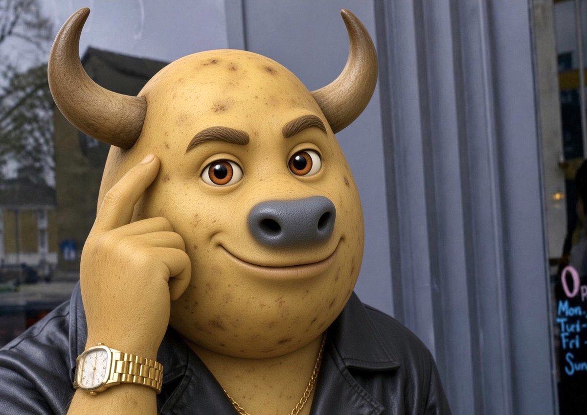 potatobullsol's tweet photo. Smart money chasers will be the next millionaires this bull run.

The Potato Bull is already in the room 

Don’t fumble the potato. https://t.co/VkSWAjnvam