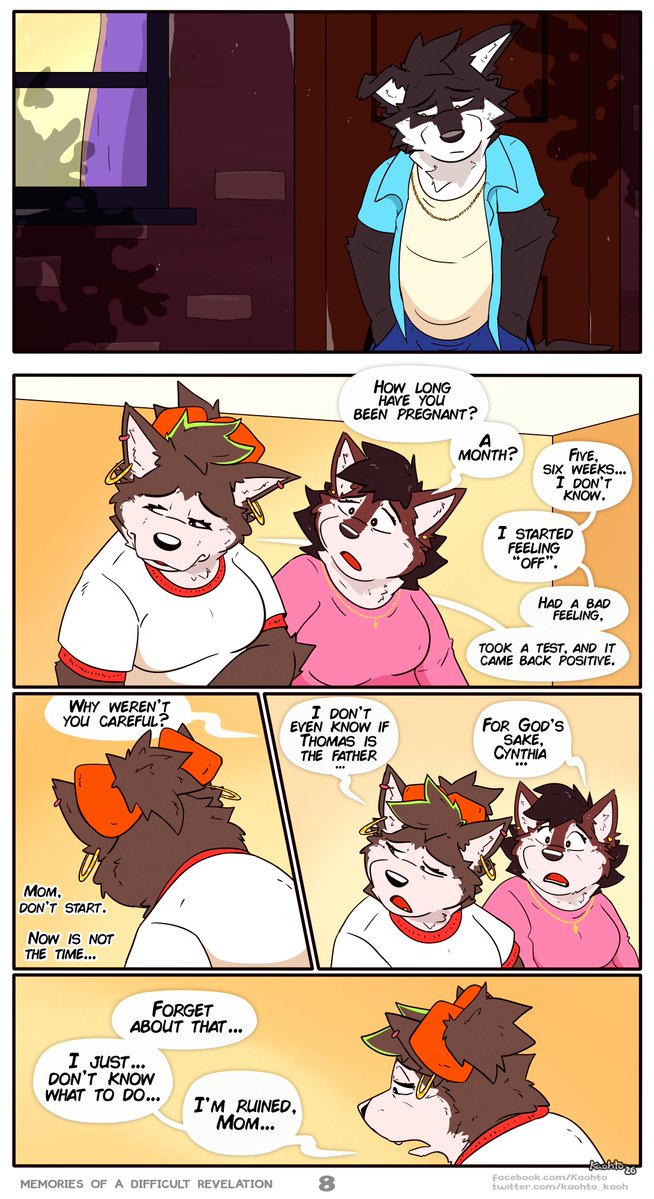 kaohto_kaoh's tweet photo. (This comic is the direct continuation of the previous comic)
Memories of a difficult revelation 🙄.  

Greetings! https://t.co/BCcF9zJ4t0