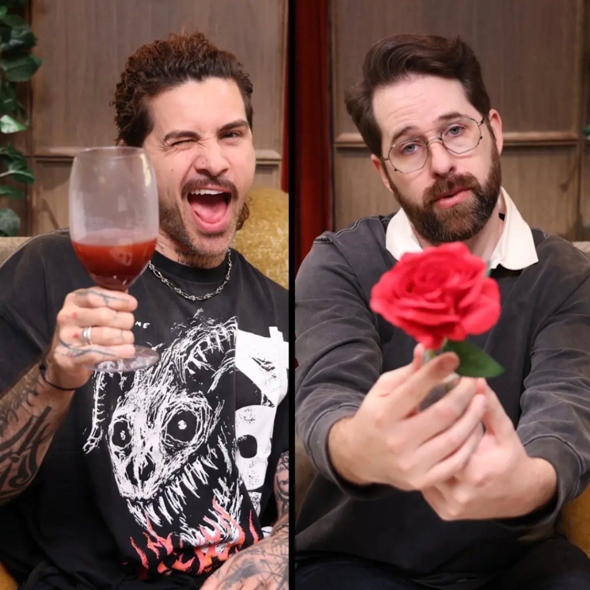 smoshbase_'s tweet photo. SmoshCast community post

"MONDAY, it's sip n' chat time with lan &amp; Anthony 🥂🌹✨" https://t.co/3oLBtgaqKt
