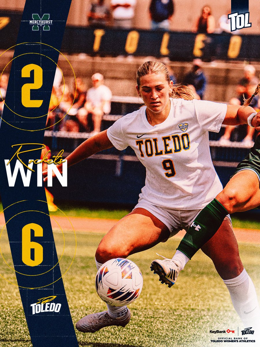 ToledoSoccer's tweet photo. Rocket = Six letters
ROCKETS = SIX GOALS 🚀

#ForToledo | @KeyBank https://t.co/SaMQL1EEjM