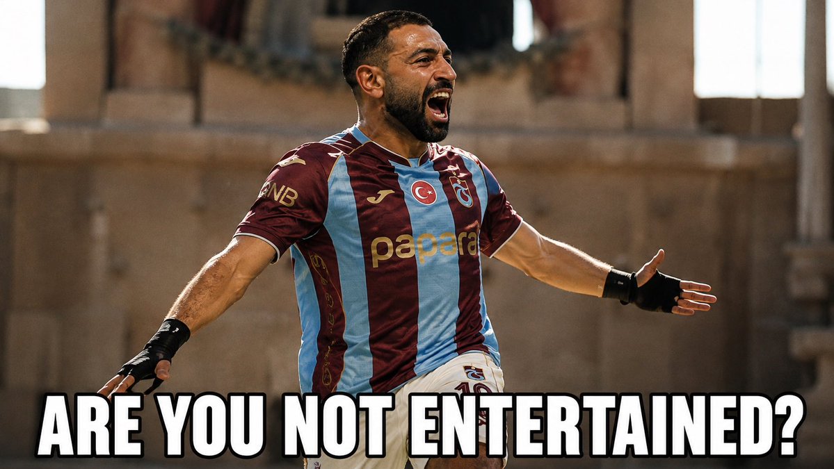 zagortenay's tweet photo. Büyük Trabzonspor taraftarı:

ARE YOU NOT ENTERTAINED? https://t.co/72DgUym8gj