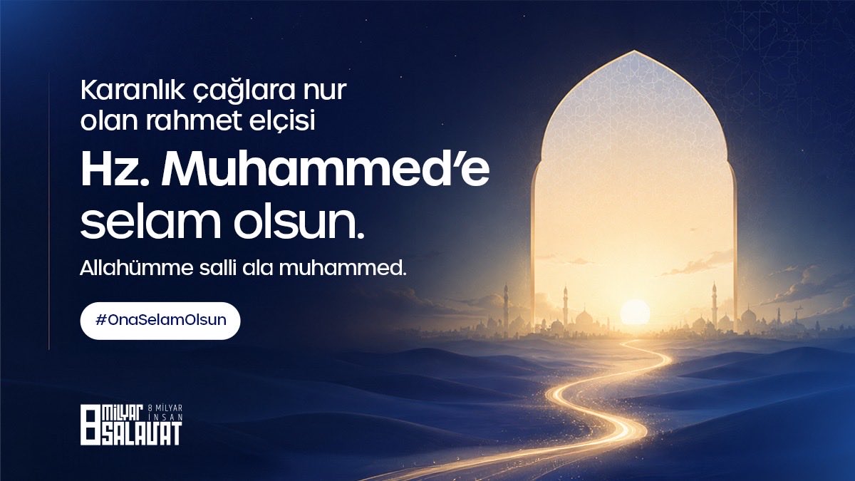 deyadakademi's tweet photo. 15. yılında sınırları aşan evrensel bir manevi kardeşlik hareketi: 8 Milyar Salavat!
Bir salavat da senden olsun. #OnaSelamOlsun https://t.co/3ZOXY9BAfV