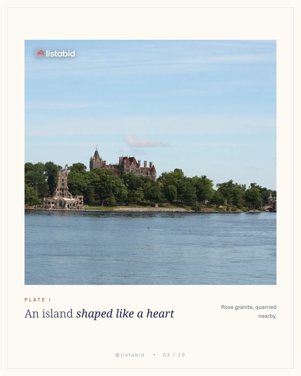 listabidre's tweet photo. He never saw it finished. In 1900 George Boldt — the immigrant kitchen hand who rose to run the Waldorf-Astoria

@boldtcastle @1000islands #BoldtCastle #ThousandIslands #GildedAge #AmericasFinestHomes #Listabid https://t.co/GgoYbBEsnC
