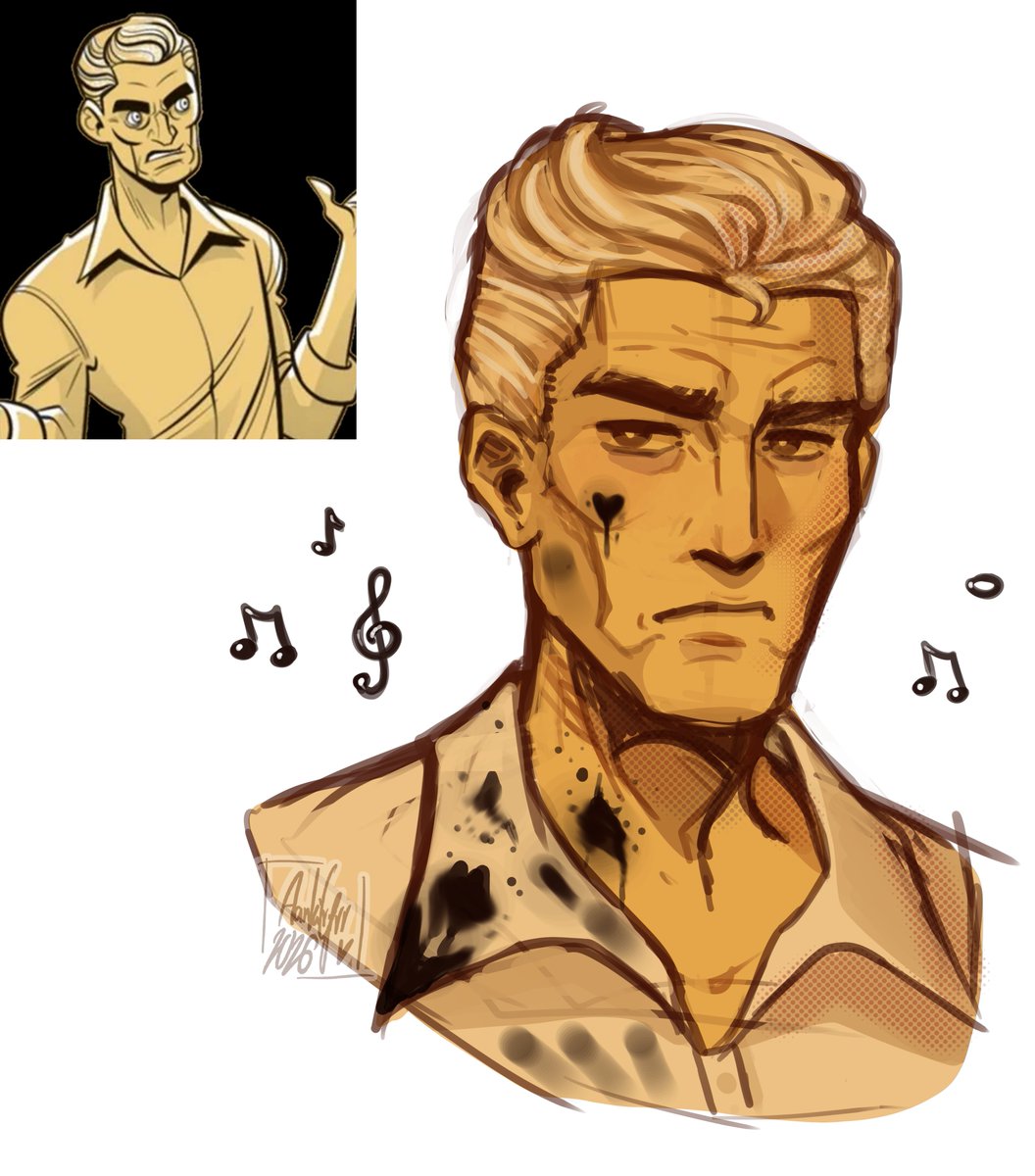 AankirGrr's tweet photo. tbh I don't get the disappointment fans shared when Sammy's human design was revealed, he's hot tho 🥃 #BATIM #Bendyandtheinkmachine https://t.co/OJF3g6DjC8