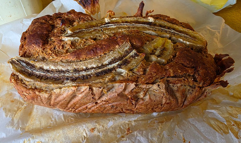 Saltwateronfly's tweet photo. Two recipes, one starter, zero waste.

Feed it tonight → English muffins griddled streamside at first light.
Discard from the feed → Great Aunt Carol's banana bread, baked by the fire that evening.

Keep a jar of starter riding along on your next trip and you've got camp breakfast and dessert covered. Both recipes are up on the blog.
https://t.co/LbnWaxSrPt

#Sourdough #CampCooking #FlyFishing #GetLostInAmerica