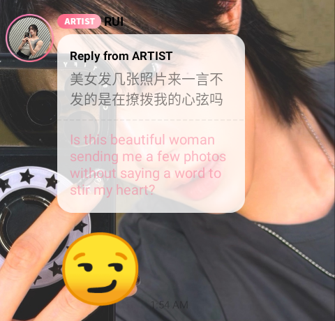ruislay's tweet photo. who remembers... I feel like we really just glazed past her replying to this. it's not a translation gap, 美女 (meinu) does in fact mean pretty girl/beautiful woman 💖 my gender princess https://t.co/67zQYx9NYR