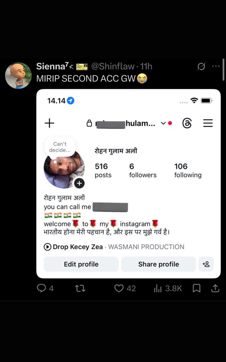 NikitaKher's tweet photo. https://t.co/197XGWYntB

Please report this profile immediately. When people fake an Indian identity and target or harass foreign women, it actively ruins the reputation of innocent Indian men worldwide. Block and report this fraudulent behavior! https://t.co/avQK057HHv