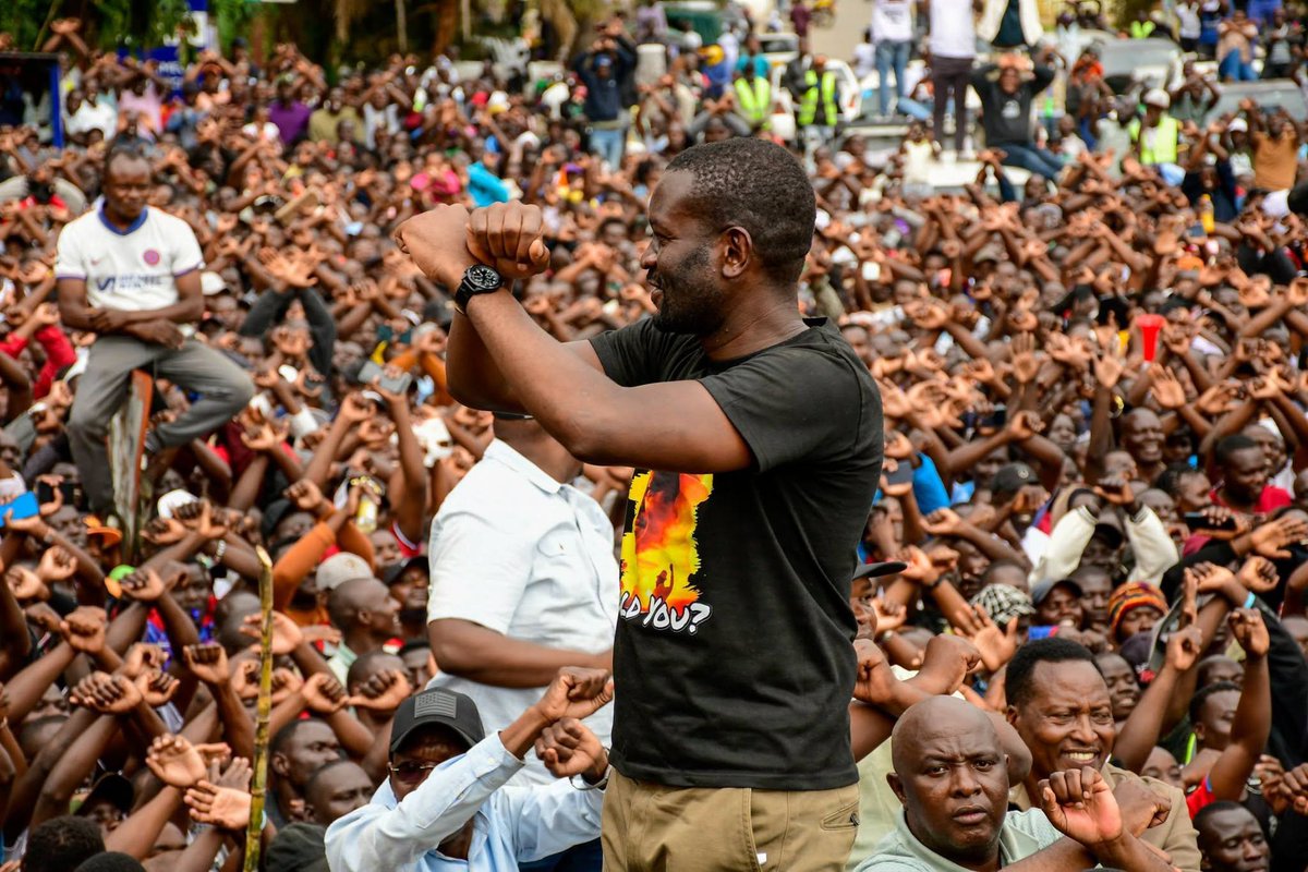Obuchunju's tweet photo. What worse could happen if Edwin Sifuna decided to chart his own political course, away from the legacy politicians who now appear uncomfortable with his candidacy?

The likes of James Orengo and, today in Kitale, Charity Ngilu, whose attitude towards Sifuna seemed to suggest that they would rather back one of their own than throw their weight behind him.

If there is a group fighting Sifuna, much of it may not be outside the opposition. 

It may be within it, among leaders who cannot quite understand how a 44-year-old, relatively new to the center of national politics, has become a political darling to many Kenyans while some who have spent decades in the trenches have struggled to translate that experience into electoral success.

What happens if he walks his own path and builds his own political coalition around the energy, frustration, and expectations of a generation that does not see itself in that political establishment?

I mean, let us face this thing head-on.