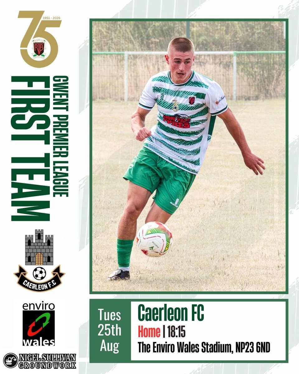 RTBEbbwValeFC's tweet photo. MIDWEEK ACTION 💚

The Firsts are straight back into league action on Tuesday as we welcome Caerleon to the Enviro Wales Stadium 🏟️

After Saturday's postponement, the Development take on Garnlydan Reserves on Tuesday night 🏆 https://t.co/Nbz9V3Ig8p