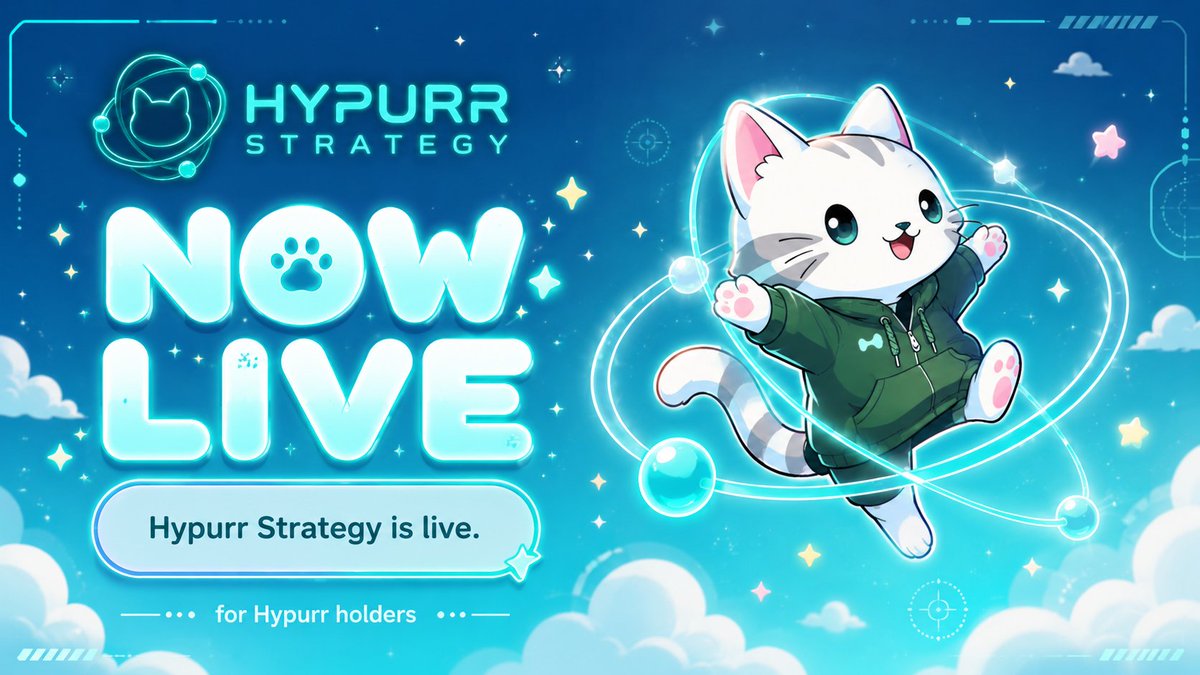 HypurrStrategy_'s tweet photo. Hypurr Strategy is officially LIVE!! 🐾

Built around Hypurr.
Powered by the community.
Designed to keep the loop moving.

CA: 0xef3032B04F795f21b4DD3CdA5af9423B1D795ad7

https://t.co/2odpX6FNfH https://t.co/zntZxiDaHt