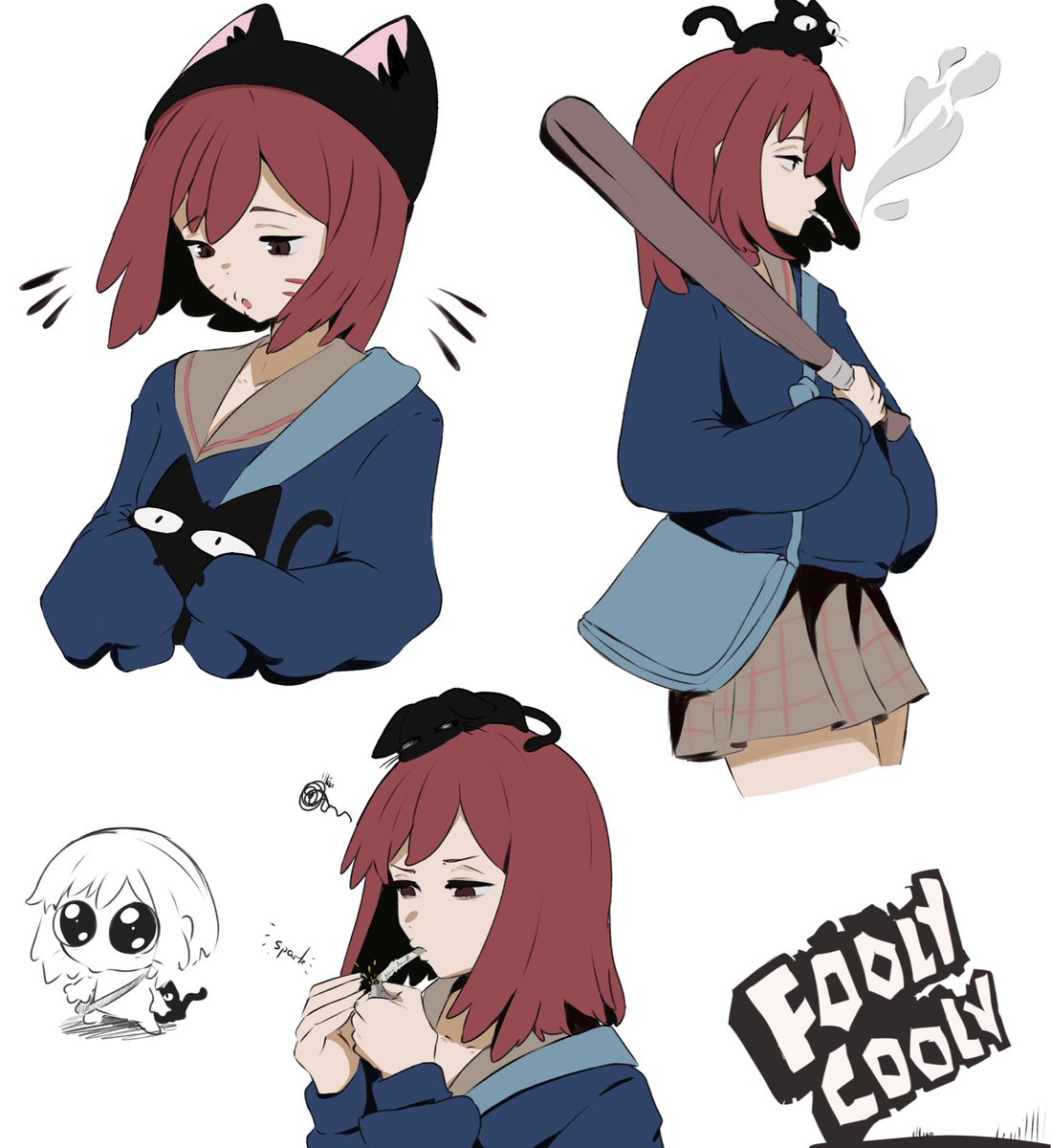 Emillicozy's tweet photo. Just rewatched FLCL, Fooly Cooly https://t.co/32NOqItS3g