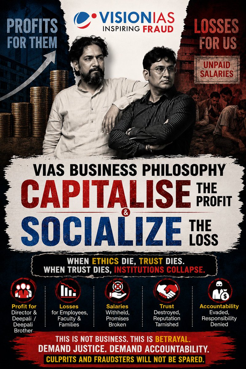 925_Unf1sd's tweet photo. Lehman Brothers of Coaching Sector.

@khurpenchh #Khurpench #खुरपेंच #VisionIAS #VIAS @Vision_IAS @amitkilhor @visioniasfiles https://t.co/ZHzxAJt3Iz