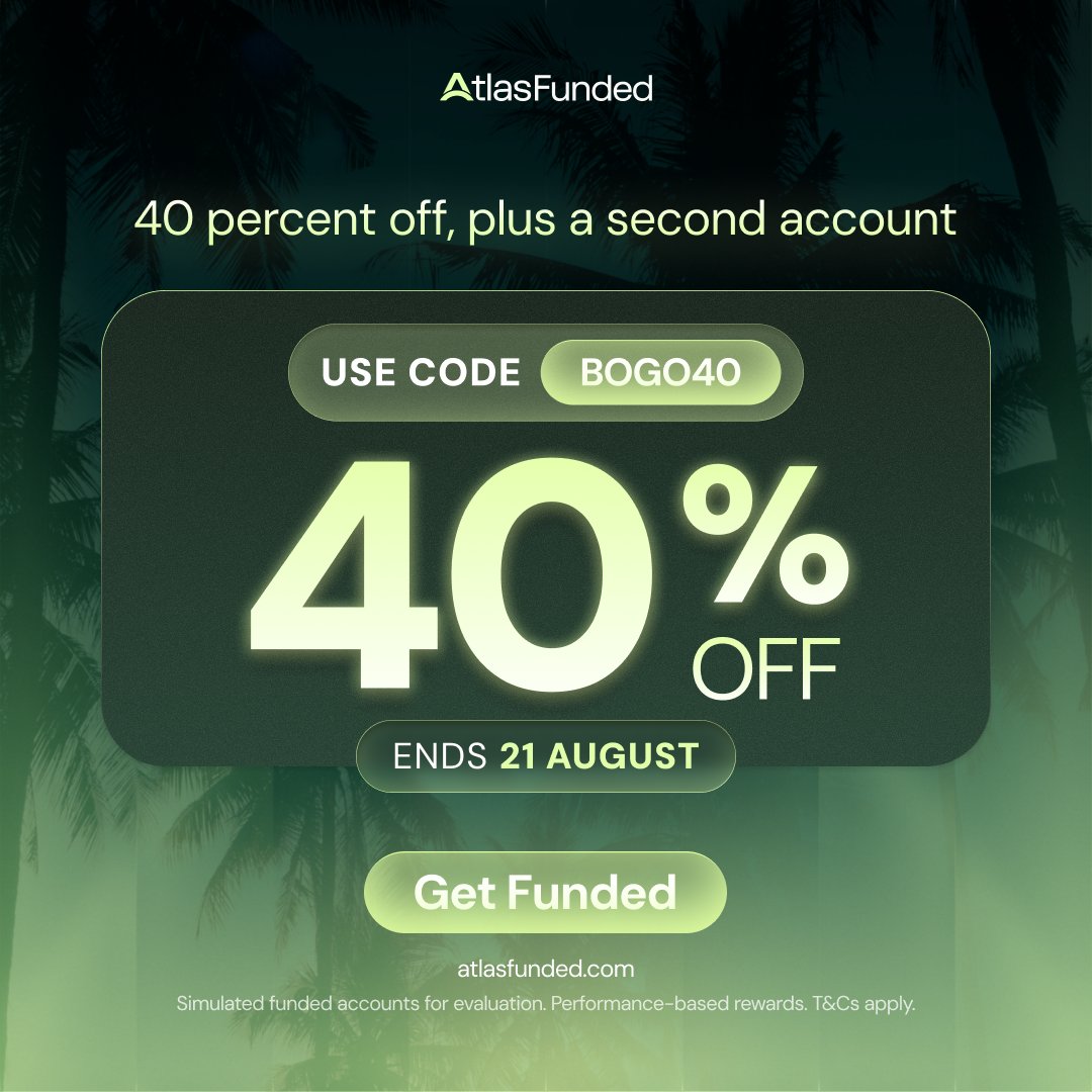 KGF_GOLDKILLER's tweet photo. BOGO40 Is now Live! 🚀

Buy one challenge and get a second one completely free after the first payout. 

40% Off on all accounts. 

Use code BOGO40 at checkout. 🛒

Don't wait! ⏳
https://t.co/ok5mnYqJak… https://t.co/r9DB8AuNdP