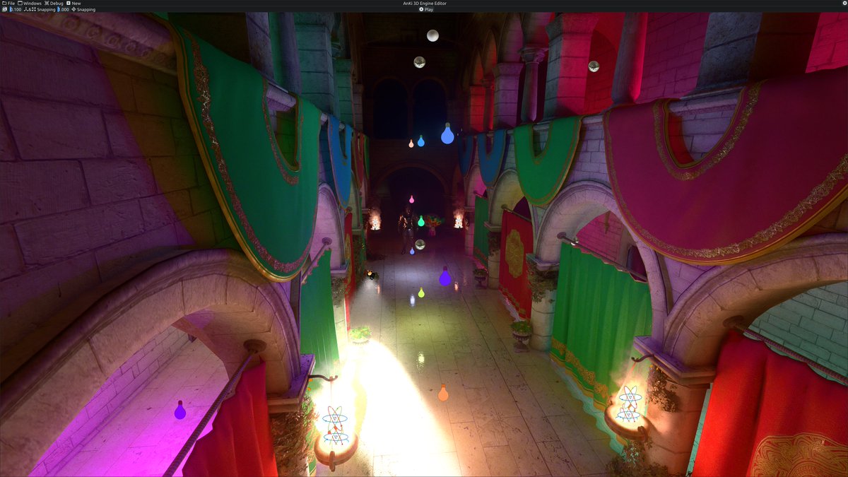 anki3d's tweet photo. Working on ReSTIR Direct Illumination with some clustered shading twist. Next stop is some kind of variable rate shading to reduce the cost even further. https://t.co/pBXFp2Zdlk
