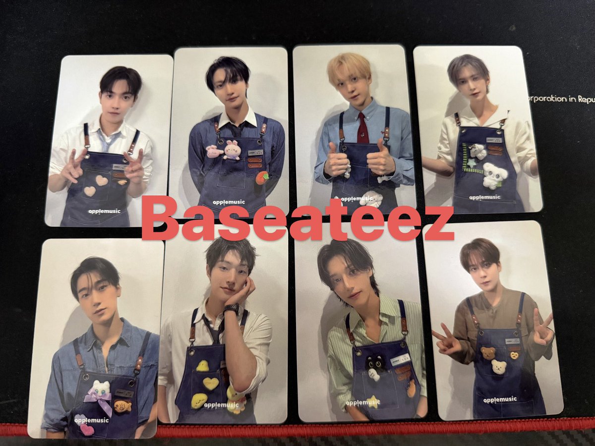 baseateez12045's tweet photo. ATEEZ(에이티즈) GOLDEN HOUR : Part.5
Applemusic 애플뮤직  미공포 양도 

1 세트 (양면) = 4.5
3sets left

홍중 성화 윤호 여상 산 민기 우영 종호 
포토카드 럭키드로우 특전 poca photocard luckydraw 미공포 양도 https://t.co/axcZbbQc3c