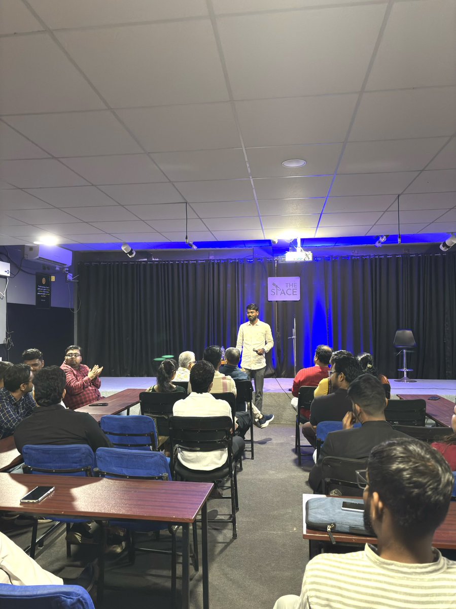 Debasish_John's tweet photo. Had a wonderful time attending this amazing evening at The Space, Patia, Bhubaneswar!
It was a fantastic gathering of founders, mentors,entrepreneurs and professionals—filled with laughter, great conversations, meaningful connections and an incredible stand-up comedy experience! https://t.co/9YiXrQEMYV