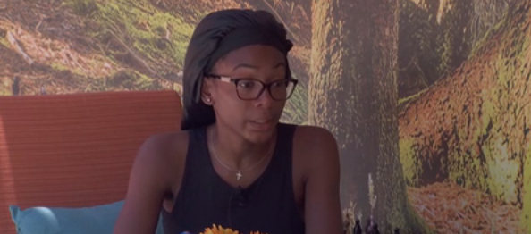 BbstatsY37609's tweet photo. Taylor wants to have a "heavy" conversation with Haley who says she is not a "drama person" because she's had a "rough 2 weeks". We might be off to a good Sunday of feeds #BB28 https://t.co/wZETFcRLnd
