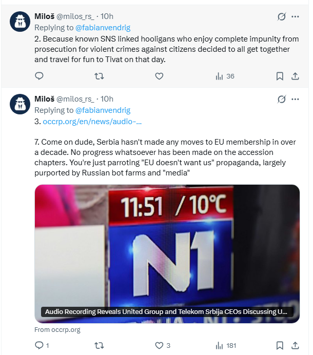 fabianvendrig's tweet photo. I am taking stand in favour of #Sebria and who attack me?  Serbs...

Come on guys, it is never going to be good if you attack eachother.... https://t.co/sbQtXqpq2l