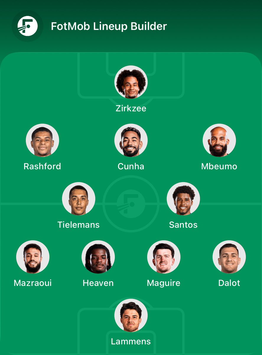 TheoReilly8's tweet photo. @Mboomo19 Has to be this, people doubt zirkzee but with cunha behind him it’ll work so well and Bruno needs to start being benched if he has a bad game. No player is undroppable https://t.co/maKwsCl6Zf