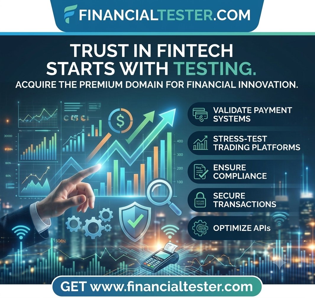 FinanceTesters's tweet photo. 🚀 Build ultimate trust in FinTech with https://t.co/XM14RwaoIh!
​Premier domain for:
• Algorithmic trading QA
• Payment gateway validation
• RegTech &amp; security audits
• API stress-testing
​Own the authority in financial software QA! 💼
​#FinTech #QA #RegTech #DomainForSale https://t.co/1EieSnuZzv