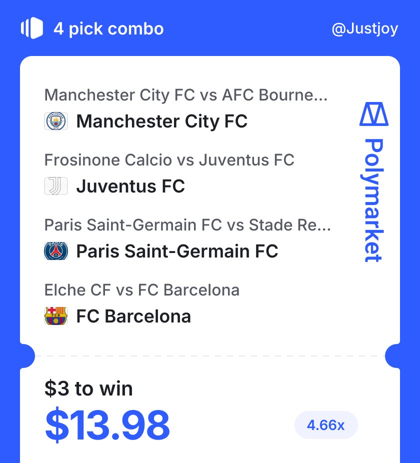 JoyTheBUIDLr's tweet photo. What the heck is PSG playing?????

This must go well!
It will go well!

Soccer szn ⚽🏆 

Join in on Polymarket here:
https://t.co/r0onNwsVEf

Do you think there's hope for me??🥲 https://t.co/QsWs9AgQIF