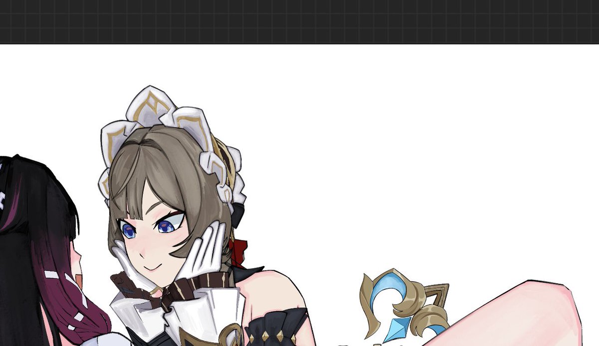 nyankablin's tweet photo. wip #genshinimpact #columbina #sandrone #sandbina https://t.co/2UdXfqGeX5