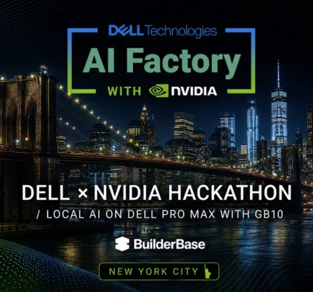 sabshrtali's tweet photo. Last night, we won the NVIDIA x DELL NYC Hackathon

The objective was to build a 24/7 running all local agent

Our product was related to healthcare https://t.co/sJU6JNvBD2