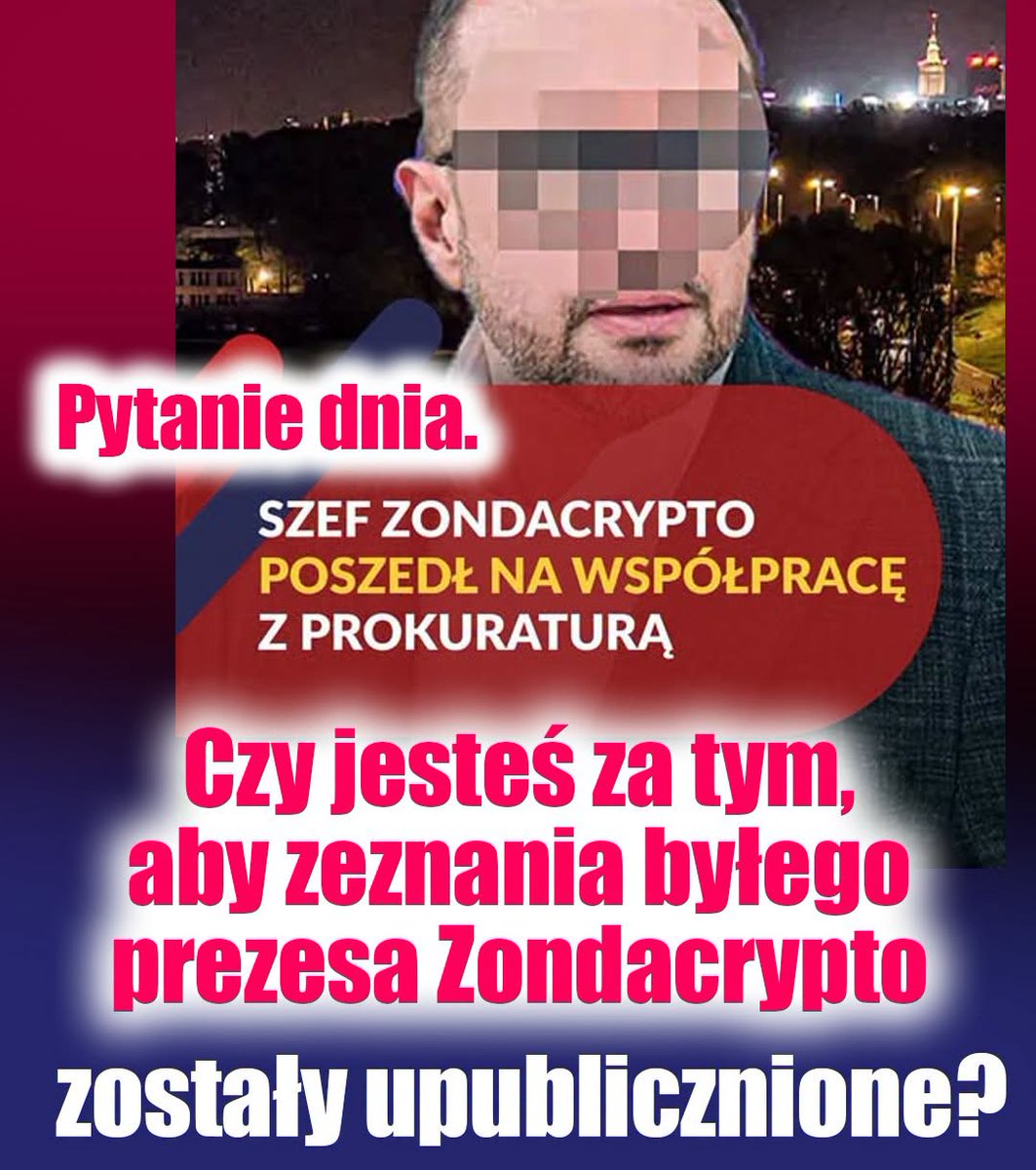 lachelndteufel's tweet photo. Kto z Was jest ZA?
Warto aby wszyscy Polacy poznali prawdę o mafii Zondacrypto? https://t.co/C498rR2Qyp