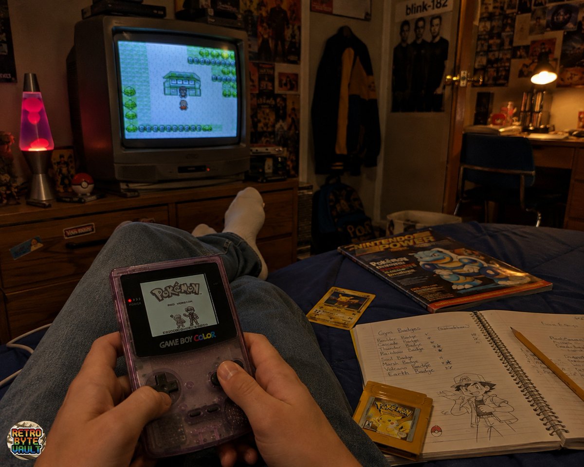 RetroByteVault's tweet photo. It’s the early 2000s.

You’re stretched out on your bed with your Game Boy Color, trying to squeeze in a little more Pokémon before someone tells you it’s time to turn the lights out.

Nintendo Power is nearby. Your favorite posters cover the walls. The CRT is still glowing in the corner, and tomorrow feels impossibly far away.

No updates. No downloads. No notifications.

Just you, a handful of batteries, and a game you could somehow play for hundreds of hours.

Funny how a bedroom this simple could feel like your entire world.